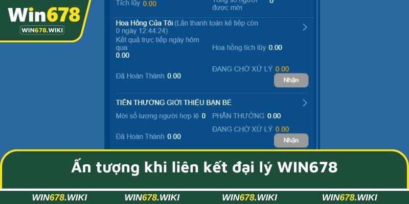 Ấn tượng khi liên kết đại lý WIN678